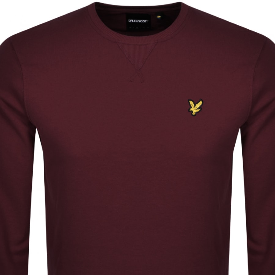 Alternative Image for ProductLyle And Scott Crew Neck Sweatshirt Burgundy2